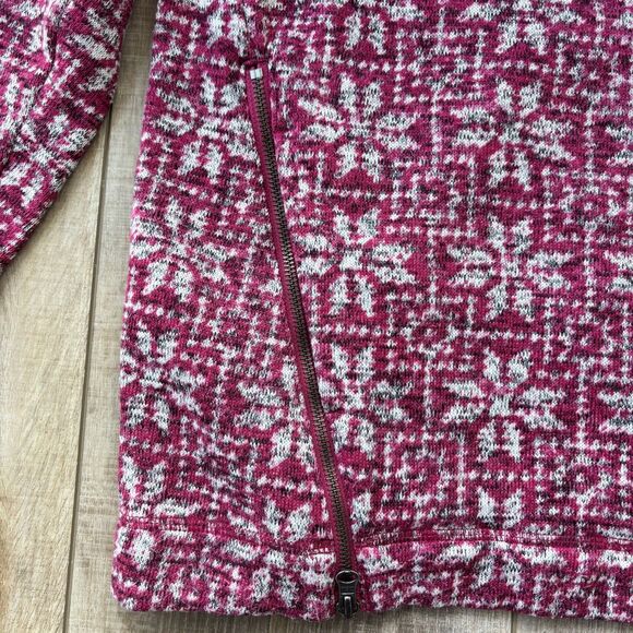 Talbots Womens Pink Hooded Sweater Size XP Winter Cozy Mature Leisure Ski Lodge - Picture 5 of 13